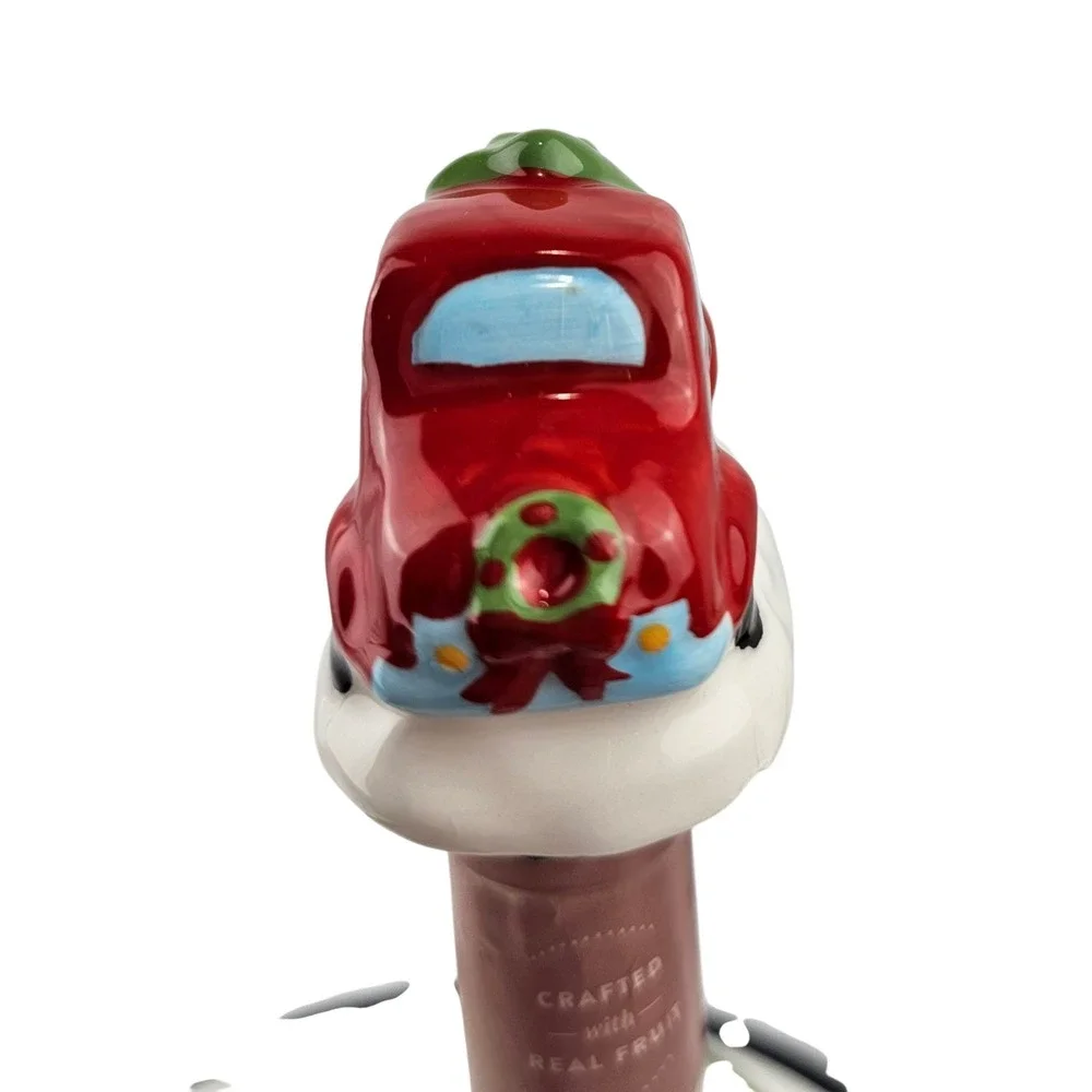 Christmas Wine Bottle Stoppers Red Truck Ornament Holiday Decor‎ Set